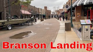 Branson Landing  Walking Tour Shops Restaurants Lake Taneycomo [upl. by Siravart]