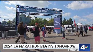 2024 LA Marathon preparations being made [upl. by Daloris]