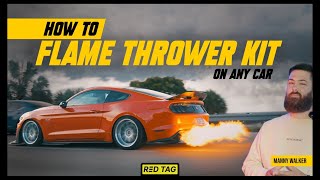 How to install a Flame Thrower on A Mustang Or any other car Made Simple [upl. by Ardnasirk]