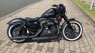 Iron Sportster 883 with Screamin Eagle exhaust [upl. by Ednihek]