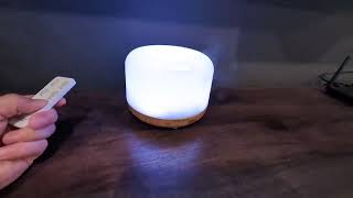 ASAKUKI 500ml Premium Essential Oil Diffuser with Remote Control Review [upl. by Witcher]