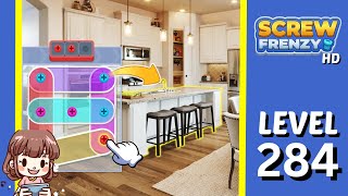 Screw Frenzy Level 284 Solution Walkthrough [upl. by Bausch]