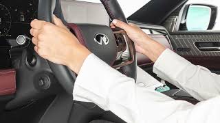 2025 INFINITI QX80  Lane Departure Warning LDW and Lane Departure Prevention LDP Systems [upl. by Iaria]