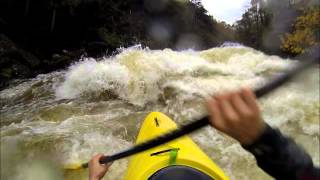 Kayaking Aberglaslyn Gorge High Flows [upl. by Bremen]