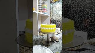 How to make cake pineapple cake decorating birthday cake trendingshorts viralvideos recipe [upl. by Chelsy410]