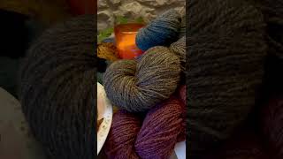 Naturally dyed Welsh Jacob yarn has landed [upl. by Lytsirhc]