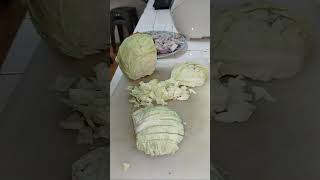 Cabbage cutting Skills shorts satisfying asmr [upl. by Sylvan]