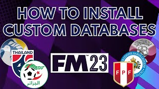 How To Install Custom Databases Works on FM24 Databases in Description  Football Manager 2023 [upl. by Manoff]