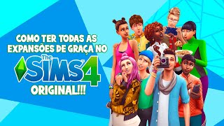 Tutorial de como ter todas as expansões no The Sims 4 original Com acesso à Galeria [upl. by Itsrik]