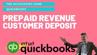 Customer PREPAYMENTdepositretainer  how to record in QUICKBOOKS [upl. by Hettie]