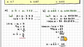 Converting recurring decimals to fractions [upl. by Allveta]