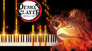 Rengoku Theme 9th Form  Demon slayer  Kimetsu no Yaiba  Piano cover [upl. by Silvie]