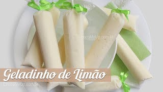 Receita de GELADINHO DE LIMÃO [upl. by Wakeen]