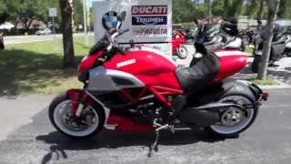 2013 Ducati Diavel Red at Euro Cycles of Tampa Bay [upl. by Elehcin]