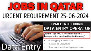 Jobs in Qatar  Walkin Interview  Data Entry jobs  Qatar 2024 Jobs  The Times of Qatar [upl. by Yarazed]