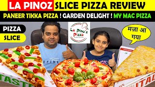 LaPinoz Giant Slice Pizza  LaPinoz Pizza Review  La Pinoz Paneer Tikka Pizza  Indian Food Vlogs [upl. by Sadnak805]