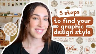 How To Find Your Graphic Design Style in 5 EASY steps [upl. by Elletsirhc734]