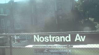 Atlantic Terminal Brooklyn Bound Far Rockaway Branch Train  Nostrand Avenue [upl. by Rehc]