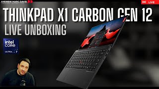 2024 ThinkPad X1 Carbon Gen 12  Live Unboxing Part 1 [upl. by Leinad]