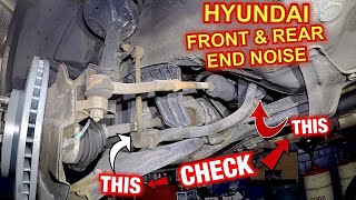 Hyundai Front and Rear END Noise check sway bar bushing and linkage [upl. by Seko401]