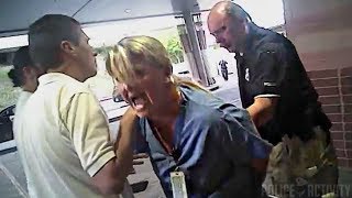 Nurse Gets Arrested For Not Allowing Blood Draw Without a Warrant [upl. by Leanahtan]