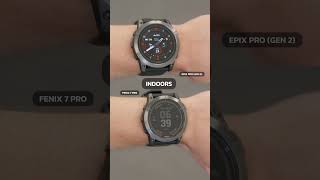 DISPLAY COMPARISON  Garmin Fenix 7 Pro VS Garmin Epix Pro Gen 2 [upl. by Harbed]