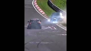 M3 Comp Gets Totalled by Rental Car on the Nürburgring bmw nürburgring race trending viralvideo [upl. by Sukcirdor]