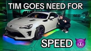 Tim goes Need for Speed  Unterbodenbeleuchtung installieren am Toyota GT86  ultraviolencegang [upl. by Enilrad]