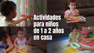 ACTIVIDADES PARA NIÑOS DE 1 A 2 AÑOS  DESARROLLO MOTRICIDAD FINA [upl. by Yhtimit]