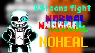 NOHEALRS sans fight by Ebifrian NOHEAL completed アンダーテールau undertaleau [upl. by Roseanna]