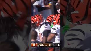 BENGALS GET AN INSANE KICKOFF RETURN TD VS BROWNSnfl bengals Browns football [upl. by Moria]