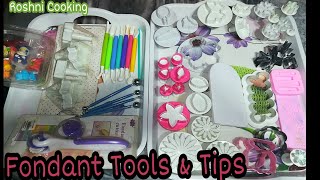 Basic Tools For Decorating Fondant cake How to use Clay Modelling toolsTypes of Modelling Tools [upl. by Otrebtuc]