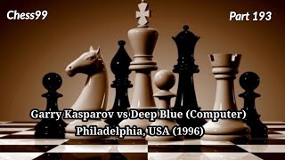 Garry Kasparov vs Deep Blue Computer Philadelphia USA 1996 [upl. by Elleirua556]