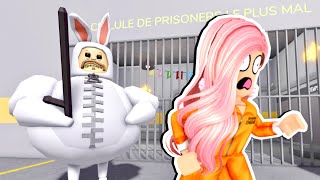 SÉCHAPPER DE LA PRISON DE LÉNORME POLICIER LAPIN POULET DANS ROBLOX BARRYS PRISON RUN [upl. by Enoval]