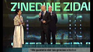 Zidane recibe el premio Laureus [upl. by Deryl]