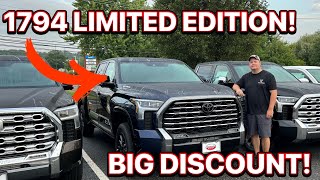 I Never Expected To See A 2024 Toyota Tundra 1794 Limited Edition With This Kind Of Discount [upl. by Notniw516]