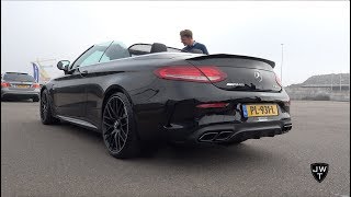 2018 MercedesAMG C63 S Cabriolet SOUNDS REVS Launch Control amp More [upl. by Bentlee93]