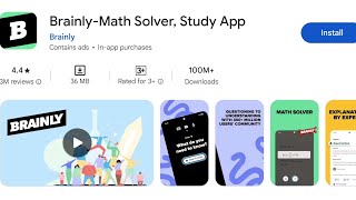 How to Install Brainly Math Solver Study Apps  How to Download Brainly Math Solver Study Apps [upl. by Bravar259]