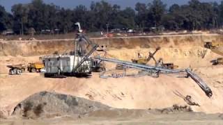 1070 Dragline boom collapse amp recovery [upl. by Nnylsoj]