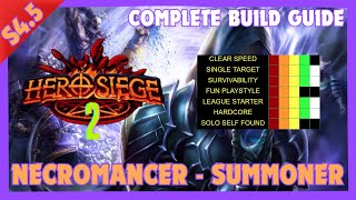 45 Necromancer Summoner  Hero Siege 2 [upl. by Ecnesse]