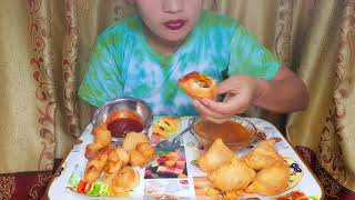 Samosa Newari Food Gwaramari and Spicy curry with Recipe [upl. by Ynaffital]