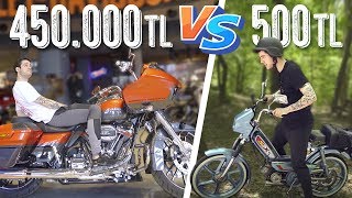 500 TL Motosiklet vs 450000 TL Motosiklet SonradanGörme [upl. by Garling]