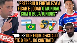 FECHOU IMPRENSA ARGENTINA BOLADA COM POL FERNÁNDEZ ASSINANDO COM O FORTALEZA E DEIXANDO O BOCA [upl. by Karlow715]