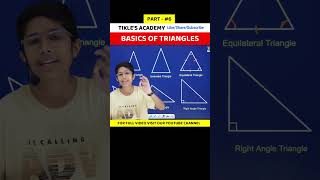 BASICS OF TRIANGLES PART 6 IN HINDI shorts tiklesacademyofsuccess triangle maths [upl. by Einwahr]