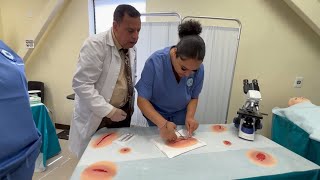 Wound Care and Suture Removal Techniques  AIMS Education [upl. by Ojela]