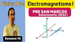 Electromagnetismo I Solucionario semana 14  Pre San Marcos 2023 I [upl. by Jeniffer]