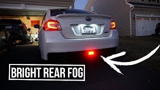 F1 Style Rear Fog Brake LED Light Install  2019 Subaru WRX [upl. by Anatolio517]