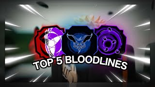 TOP 5 Best Boss Drop Bloodlines In Shindo Life 2 [upl. by Enyaht]