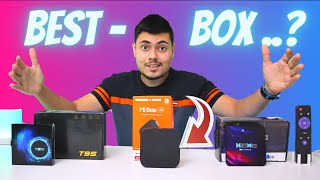 Which One Best  Mi Box Vs T95 Vs H96 Max Android Box [upl. by Evanne381]