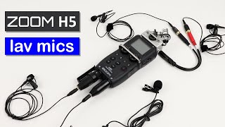 Zoom H5 Connecting Lav Mics  Adapters and Settings [upl. by Dareen295]